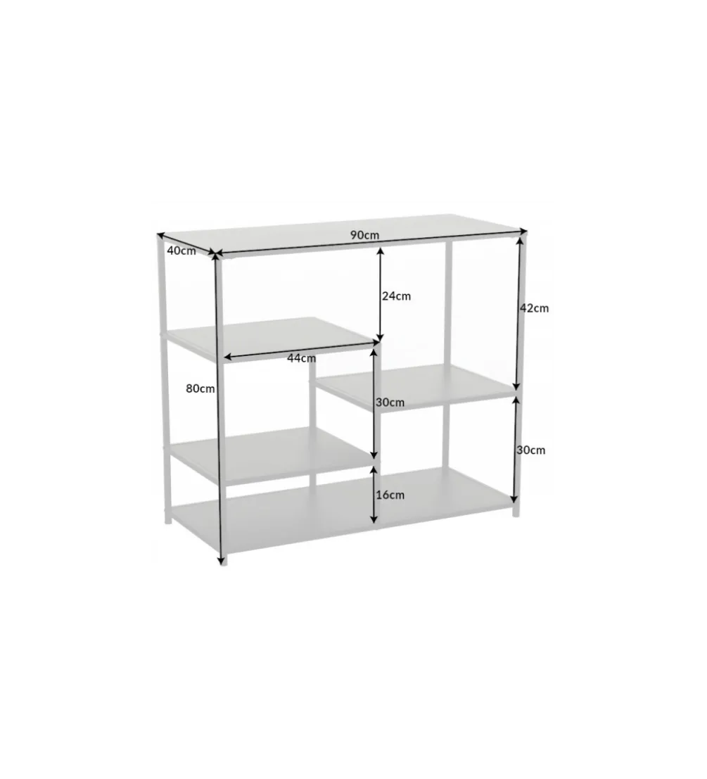 Regał OLIMPIA 90 cm czarny