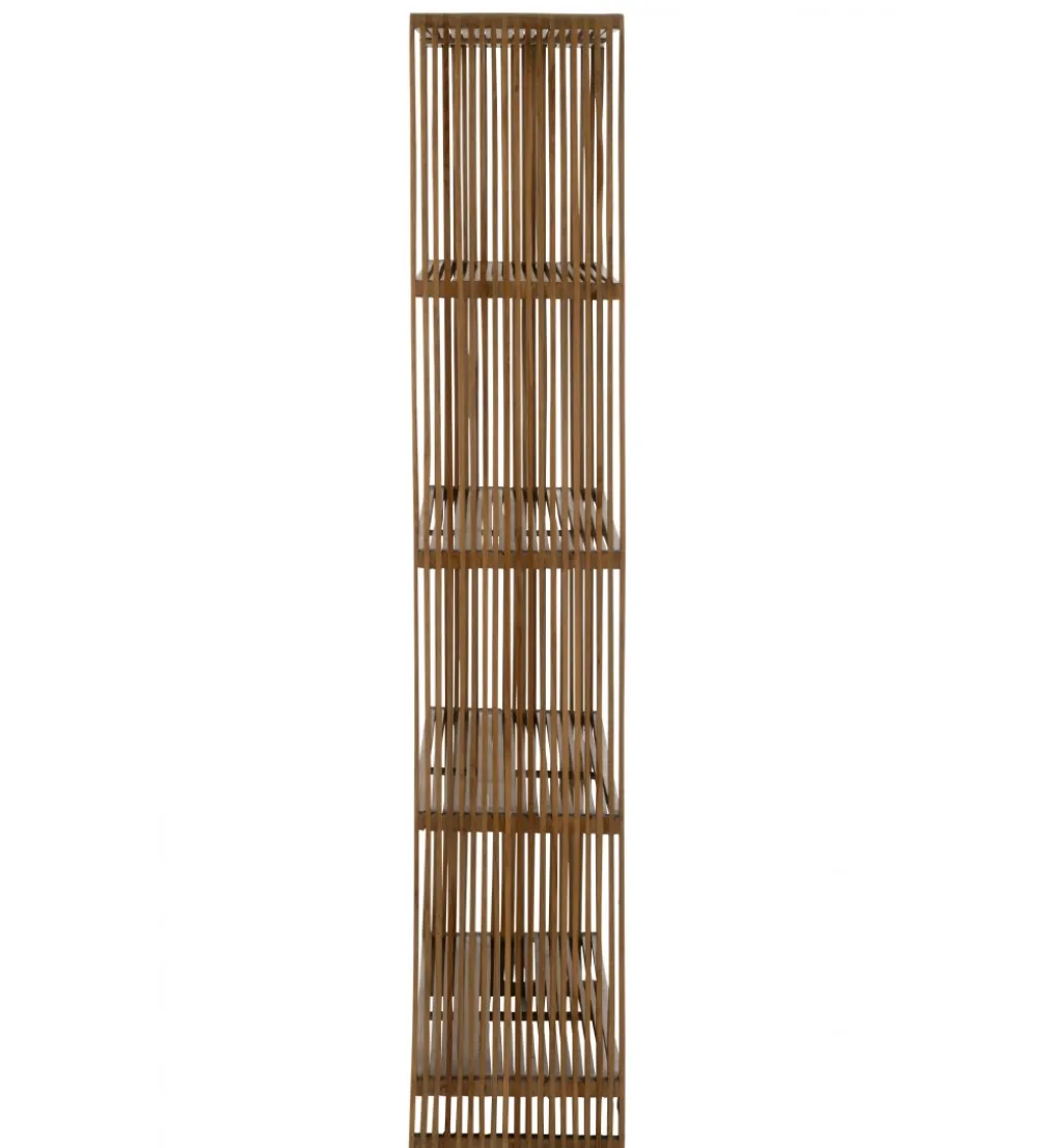 Regał SHELIS 190 cm drewno teak