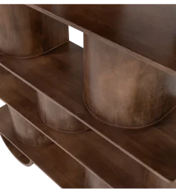 Regał SINNE 180 x 130 cm drewno mango