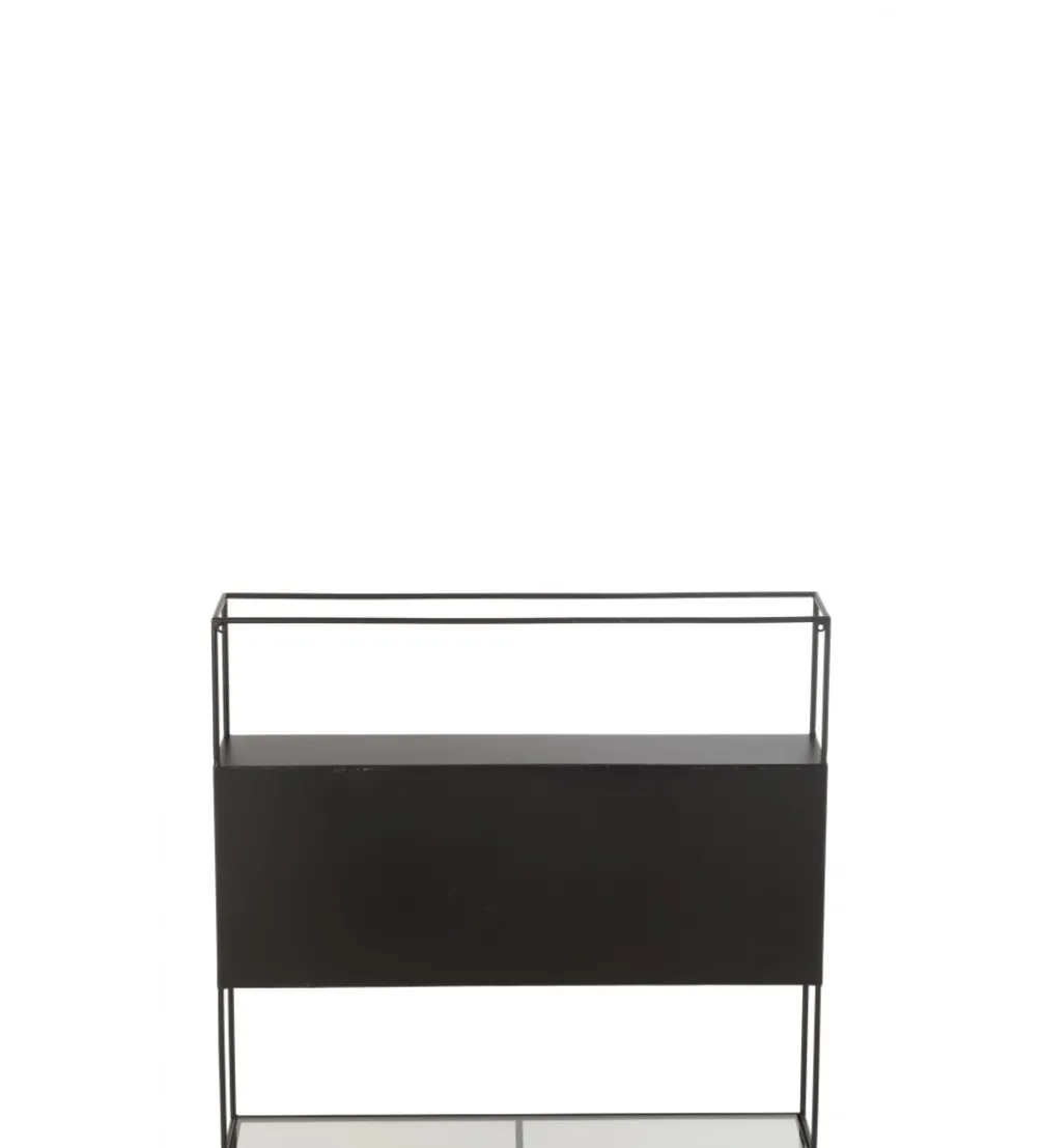 Regał wiszący Square 80 cm czarny