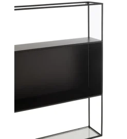 Regał wiszący Square 80 cm czarny