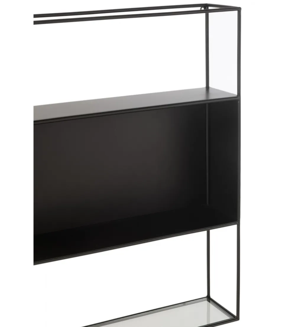 Regał wiszący Square 80 cm czarny
