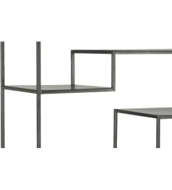 Regał WOLFRAM 185 cm metalowy czarny