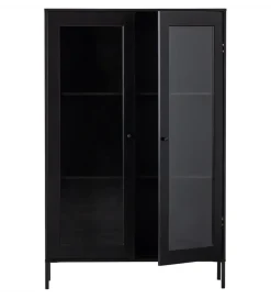 Regał XAM 155 cm drewno sosny czarny