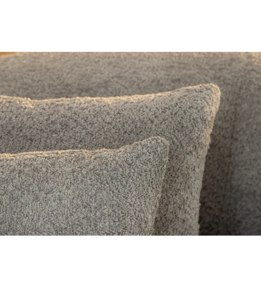 Sofa ATELIER 230 cm 3 osobowa bouclé szary