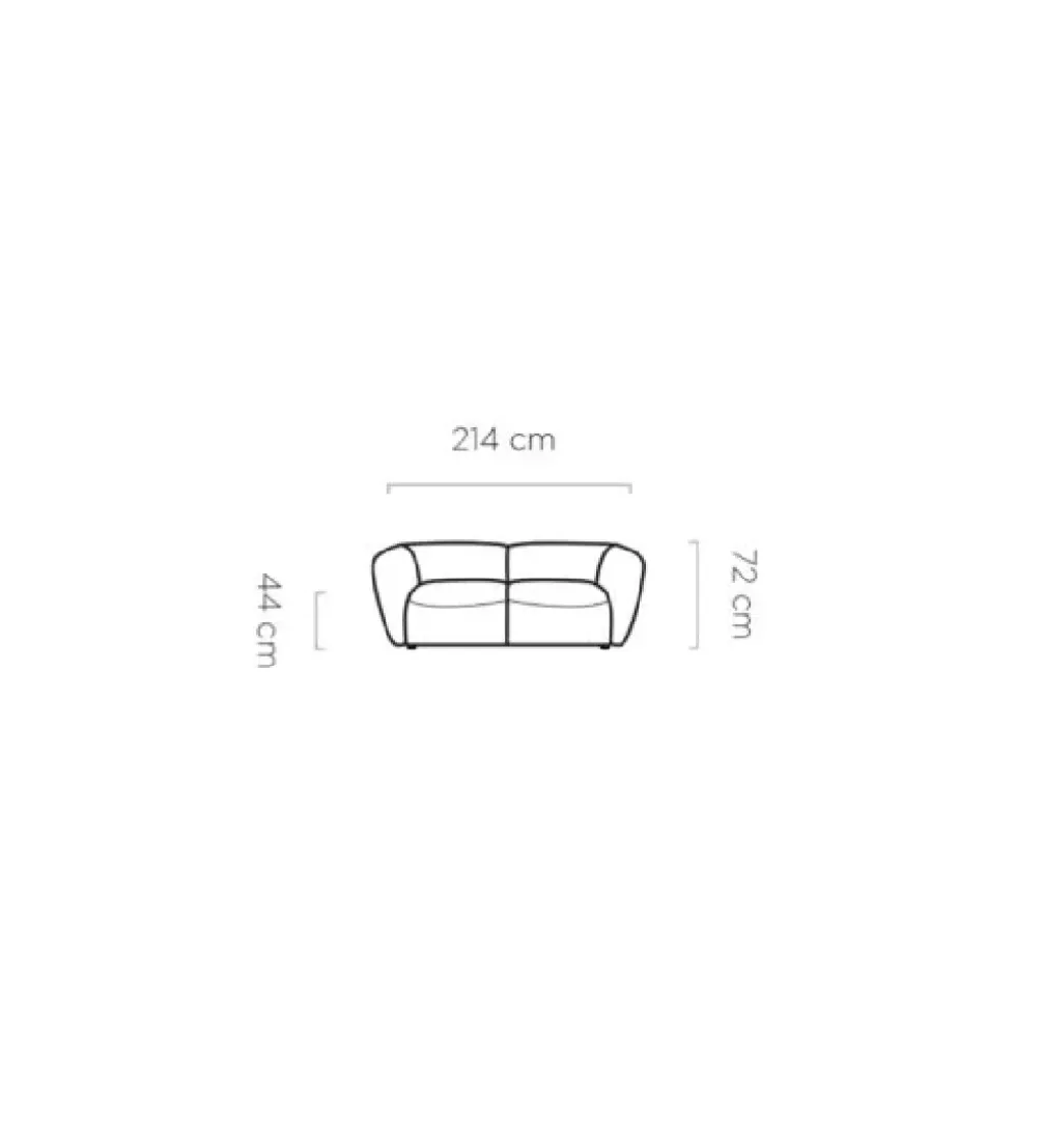 Sofa BAHAMA Candelo A 214 cm o głębokości siedziska 70 cm