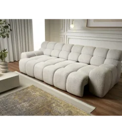 Sofa CAMPILE 288 cm elektrycznie wysuwane siedzisko