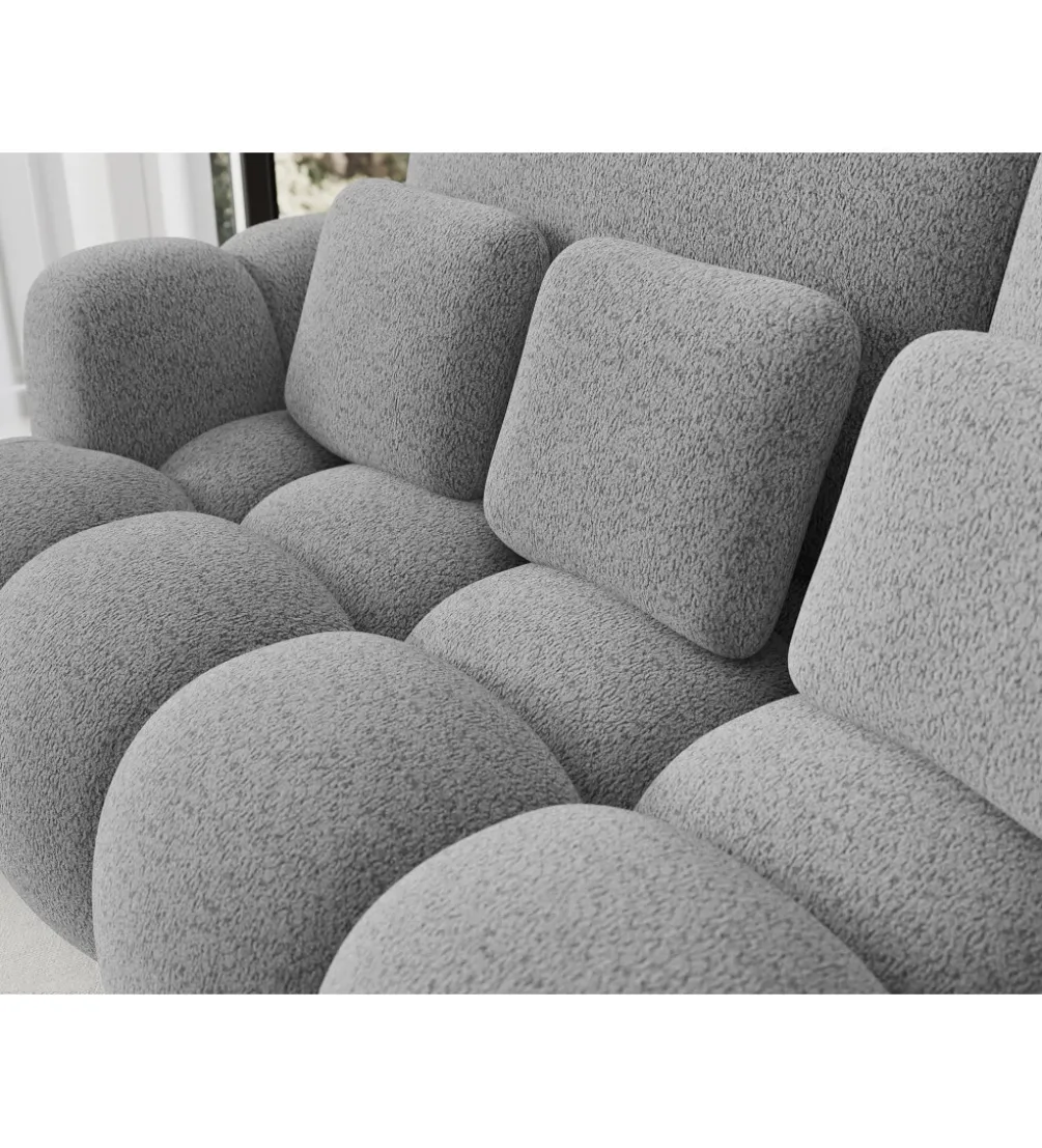 Sofa COTTONN 256 cm z funkcją spania jasny szary tkanina royal 04