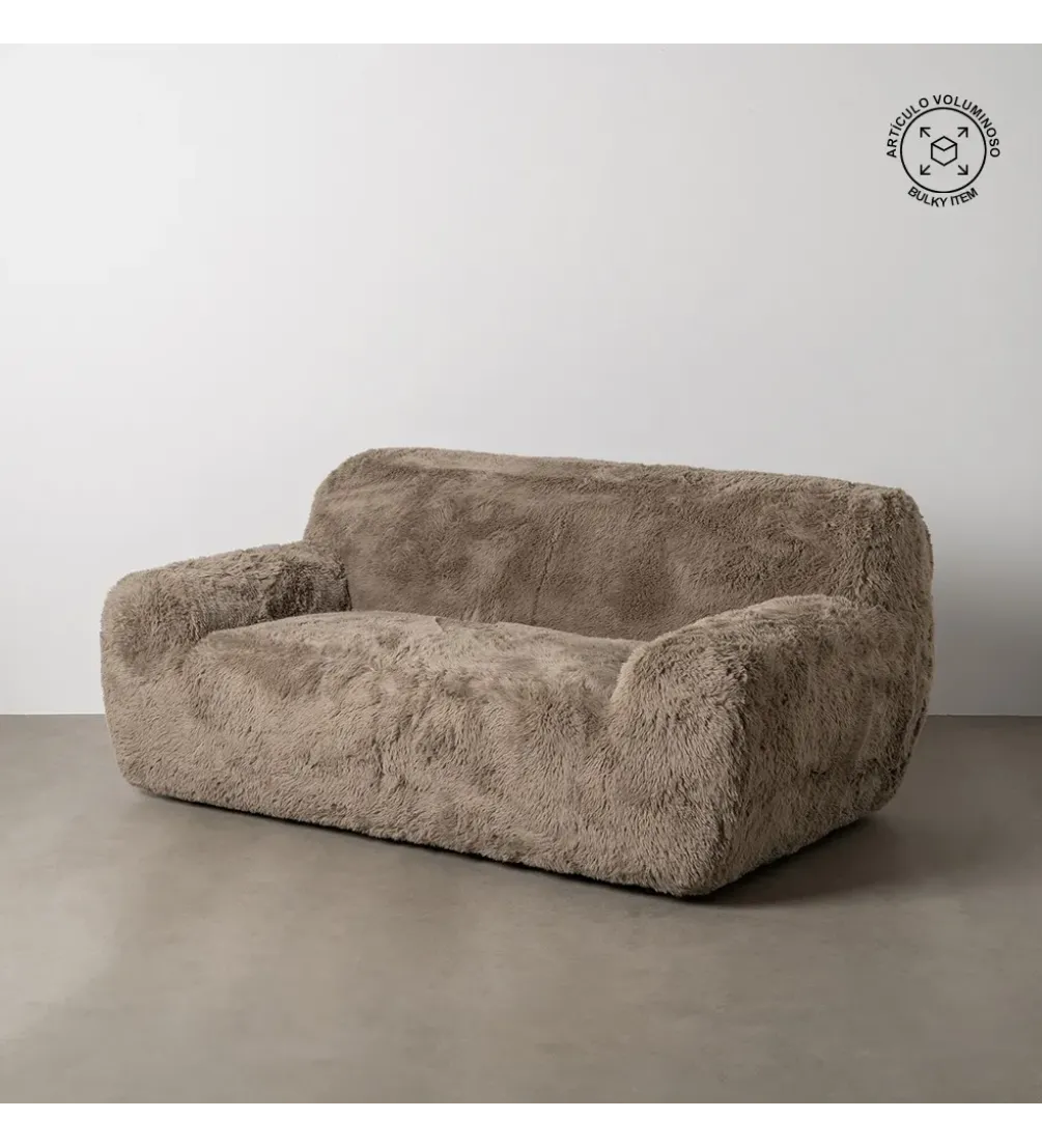 Sofa dwuosobowa WOLLY 185 cm brązowy