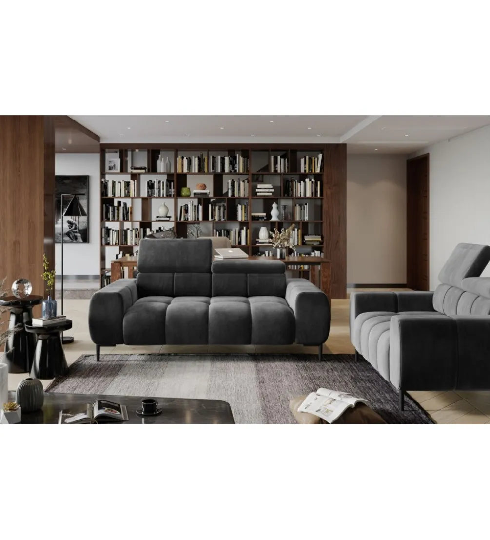 Sofa ELEKTRA Plaza 212 cm z regulowanymi zagłówkami