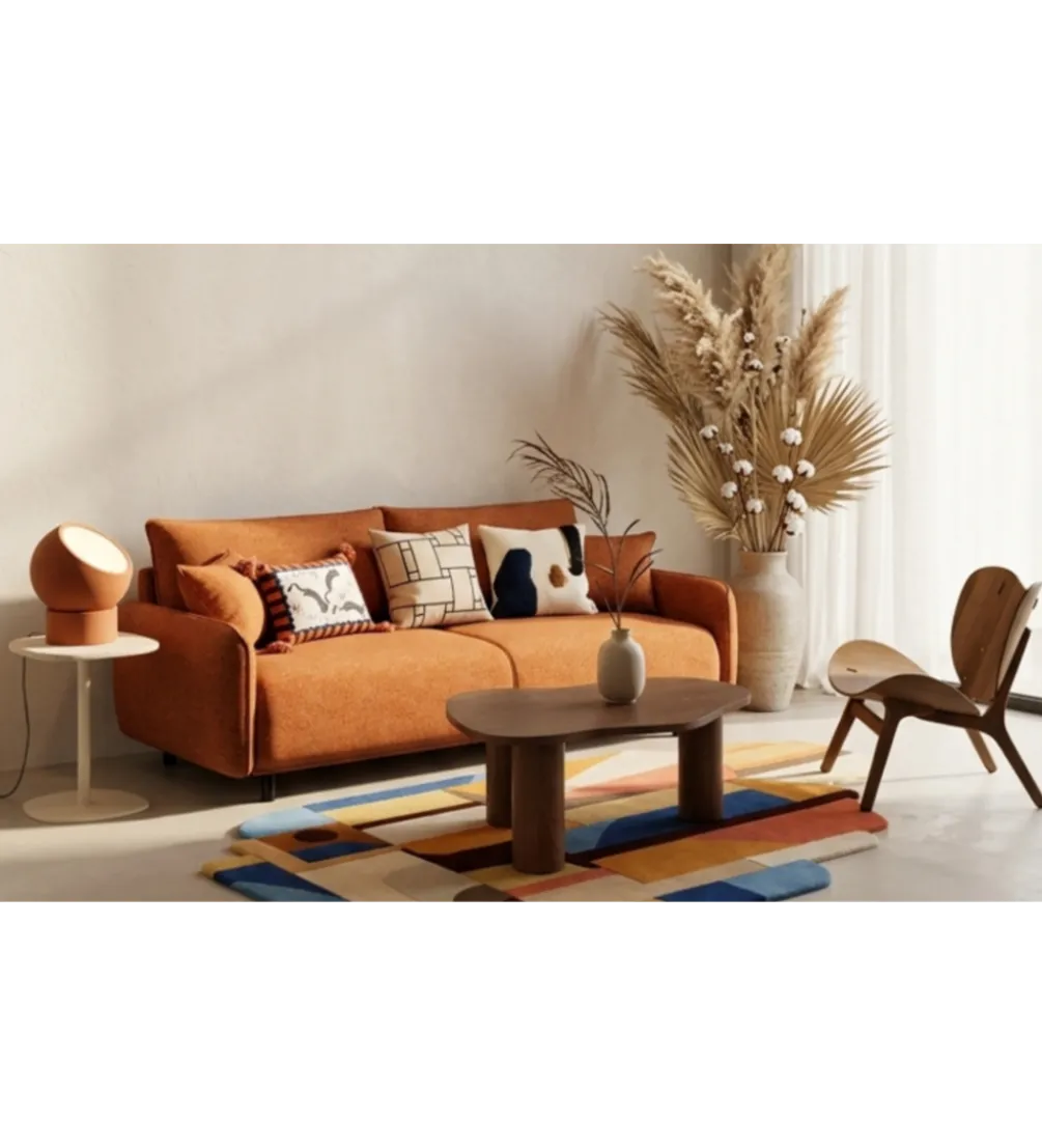 Sofa FABIOLA 218 cm z funkcją spania z pojemnikiem na pościel