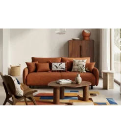 Sofa FABIOLA 218 cm z funkcją spania z pojemnikiem na pościel