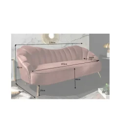 Sofa KUMPO 191 cm Beżowy