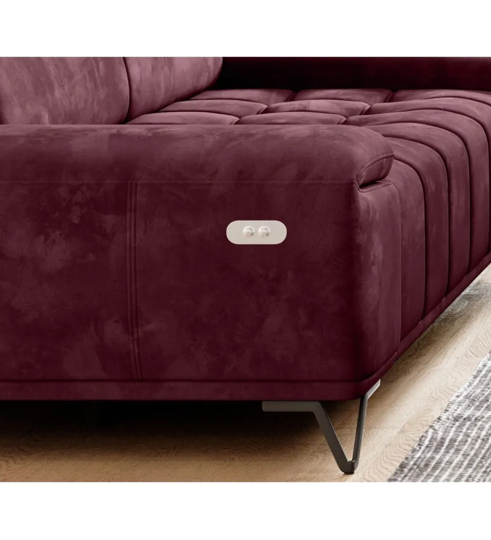 Sofa PALLADIO 194 Cm Z Elektrycznie Wysuwanym Siedziskiem