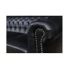 Sofa RONNI Chesterfield 205 cm czarna