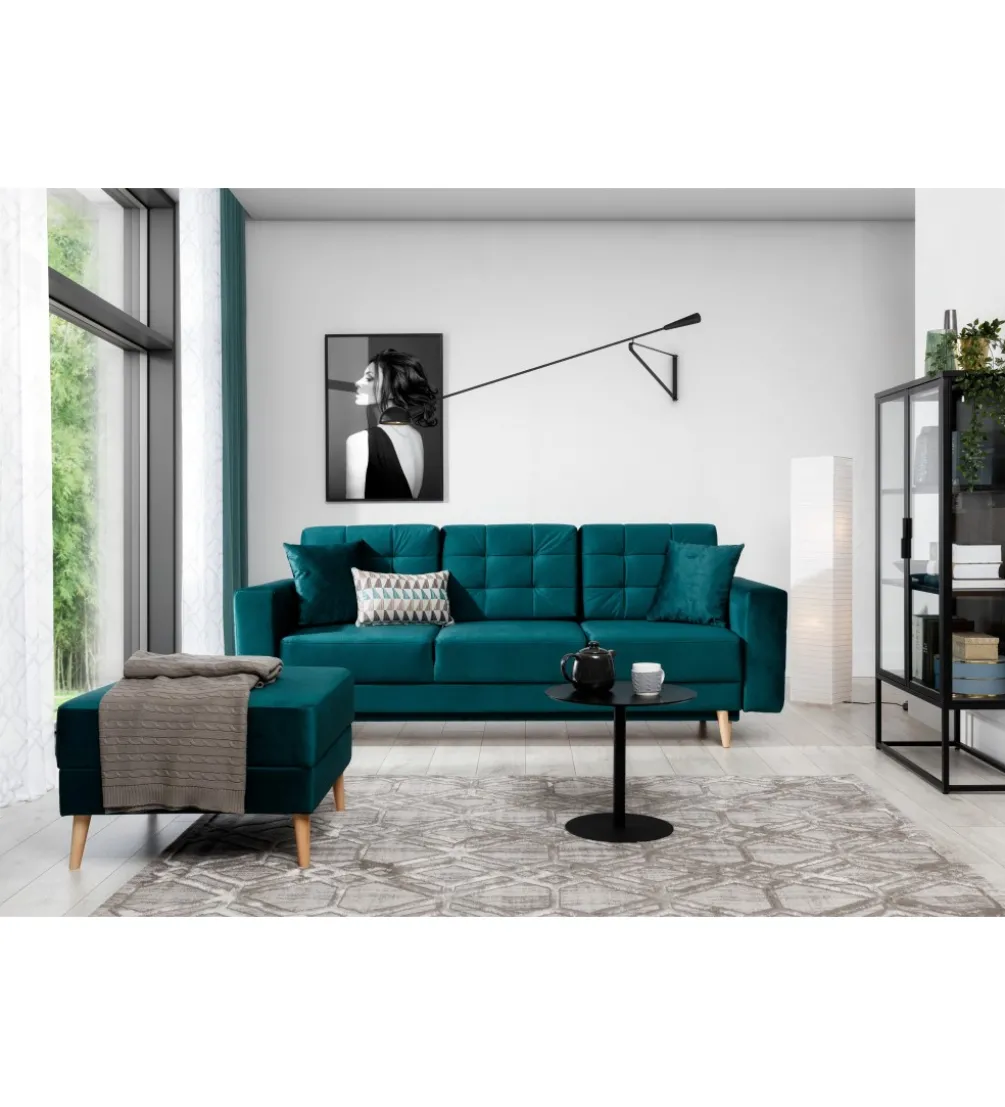 Sofa rozkładana ASGARD 235 cm z funkcją spania
