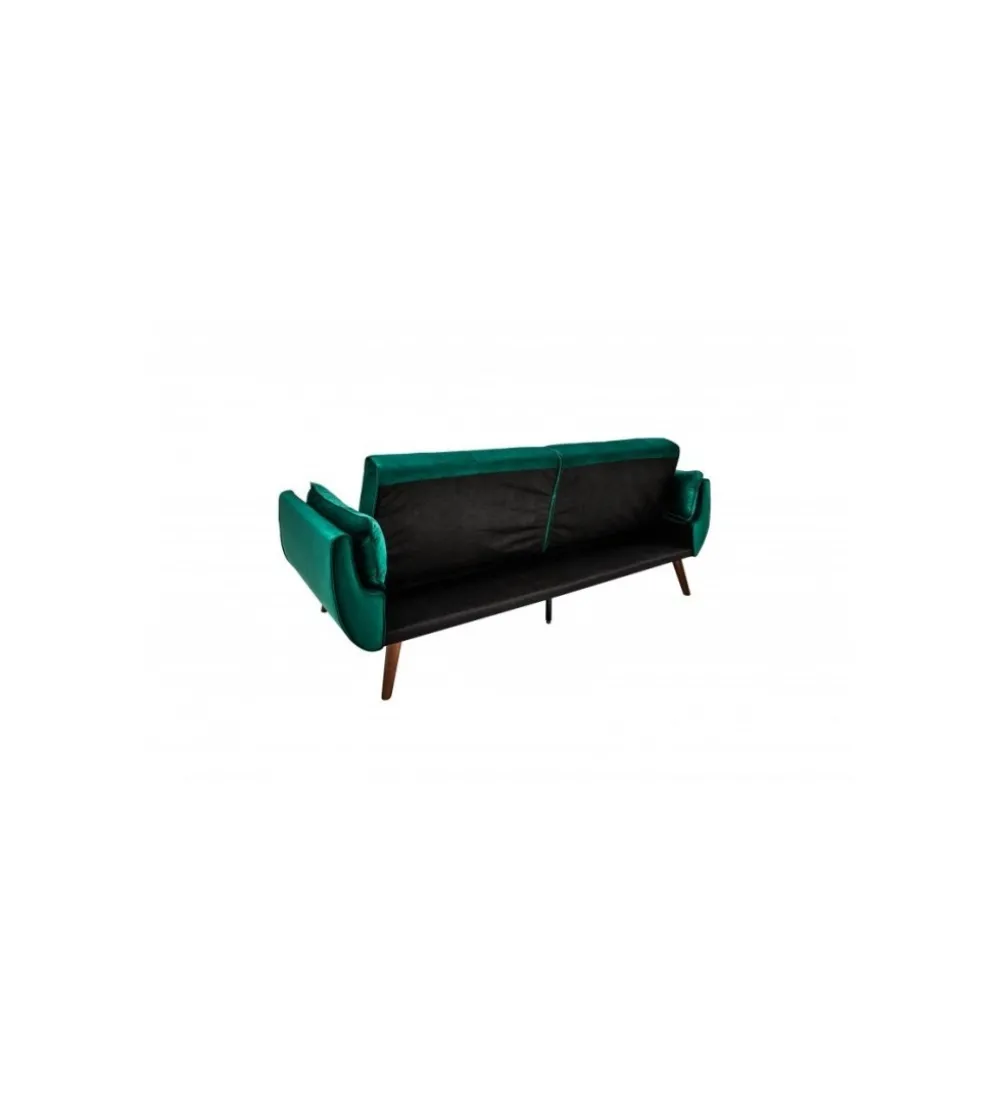 Sofa rozkładana BELLA II 215 cm zielony aksamit Puella
