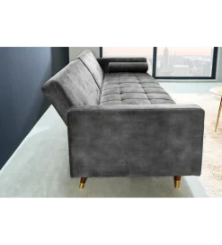 Sofa rozkładana MANILLA 196 cm ciemnoszara