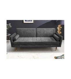 Sofa rozkładana MANILLA 196 cm ciemnoszara