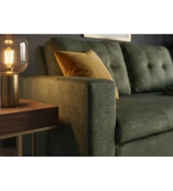 Sofa SMART 140 cm z funkcją spania zielony