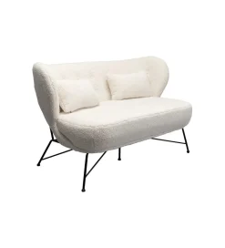 Sofa Snow 234 cm Bouclé biała