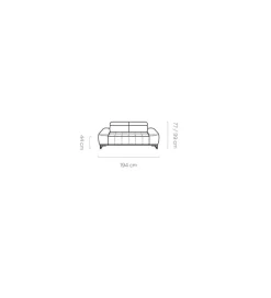 Sofa SOFIJA Modern Barock 235 cm beżowa