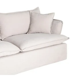 Sofa ZAPLASO 221 cm biała
