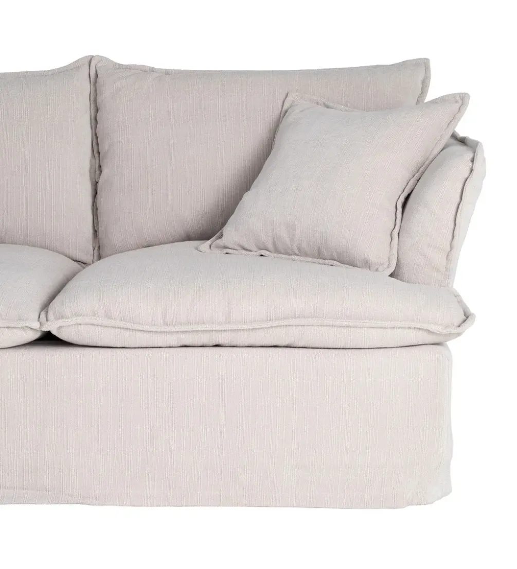 Sofa ZAPLASO 181 cm kremowa