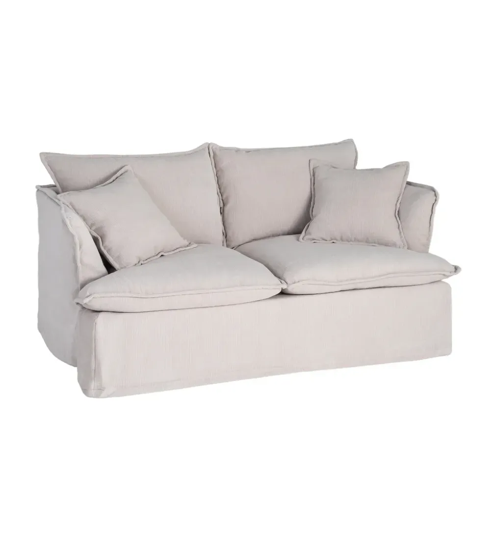 Sofa ZAPLASO 181 cm kremowa