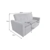 Sofa z funkcją spania SMART 180 cm cord szary
