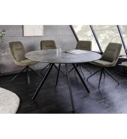 Stół ATELIER 100 cm kolor naturalnego kamienia szary