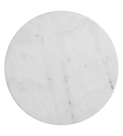 Stół AUESON 110 cm czarny blat w optyce marmuru