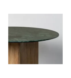 Stół AUXY 115 cm drewno mango marmur