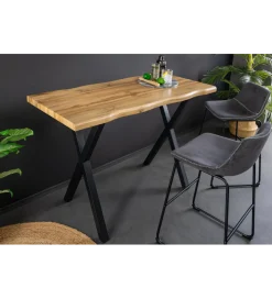 Stół barowy WILD 120 cm wygląd naturalnego dębu