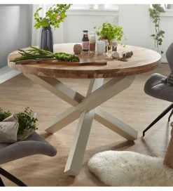 Stół BOHA 120 cm drewno akacja