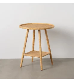 Stół BYMYS 60 cm ratan naturalny