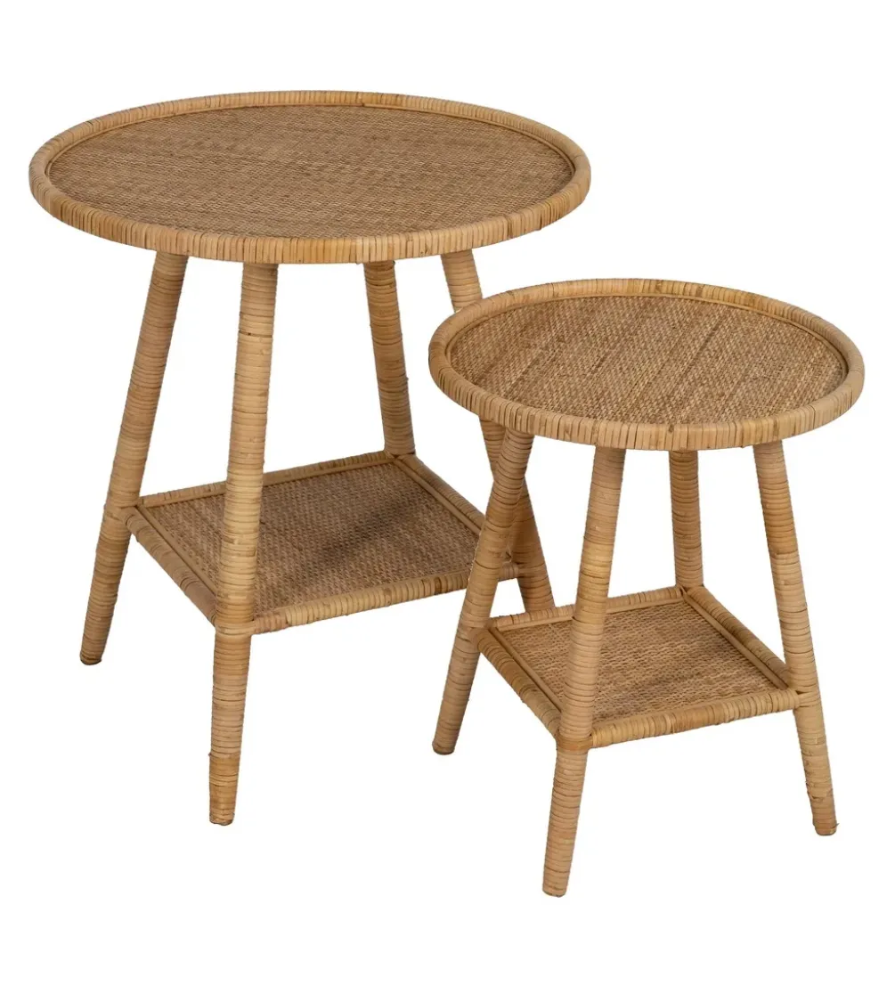 Stół BYMYS 45 cm ratan naturalny