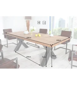 Stół FACTORY 200 cm Thor drewno dębowe
