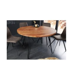 Stół GEDREZ 120 cm drewno akacja