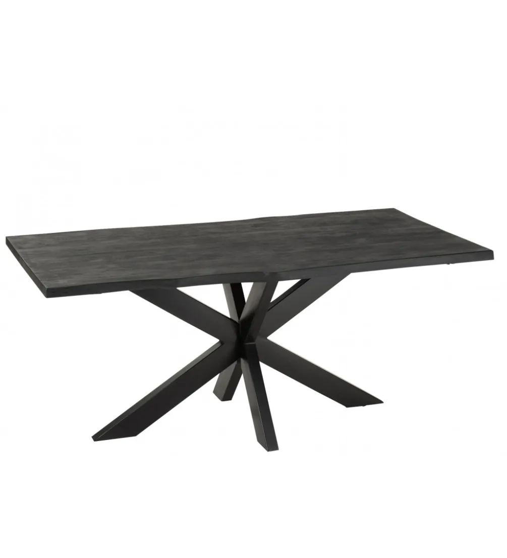 Stół GERARD 180 cm drewno mango czarny