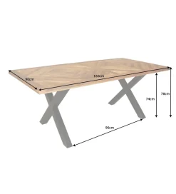 Stół GRANDE Infinity Home 200 Cm drewno Mango