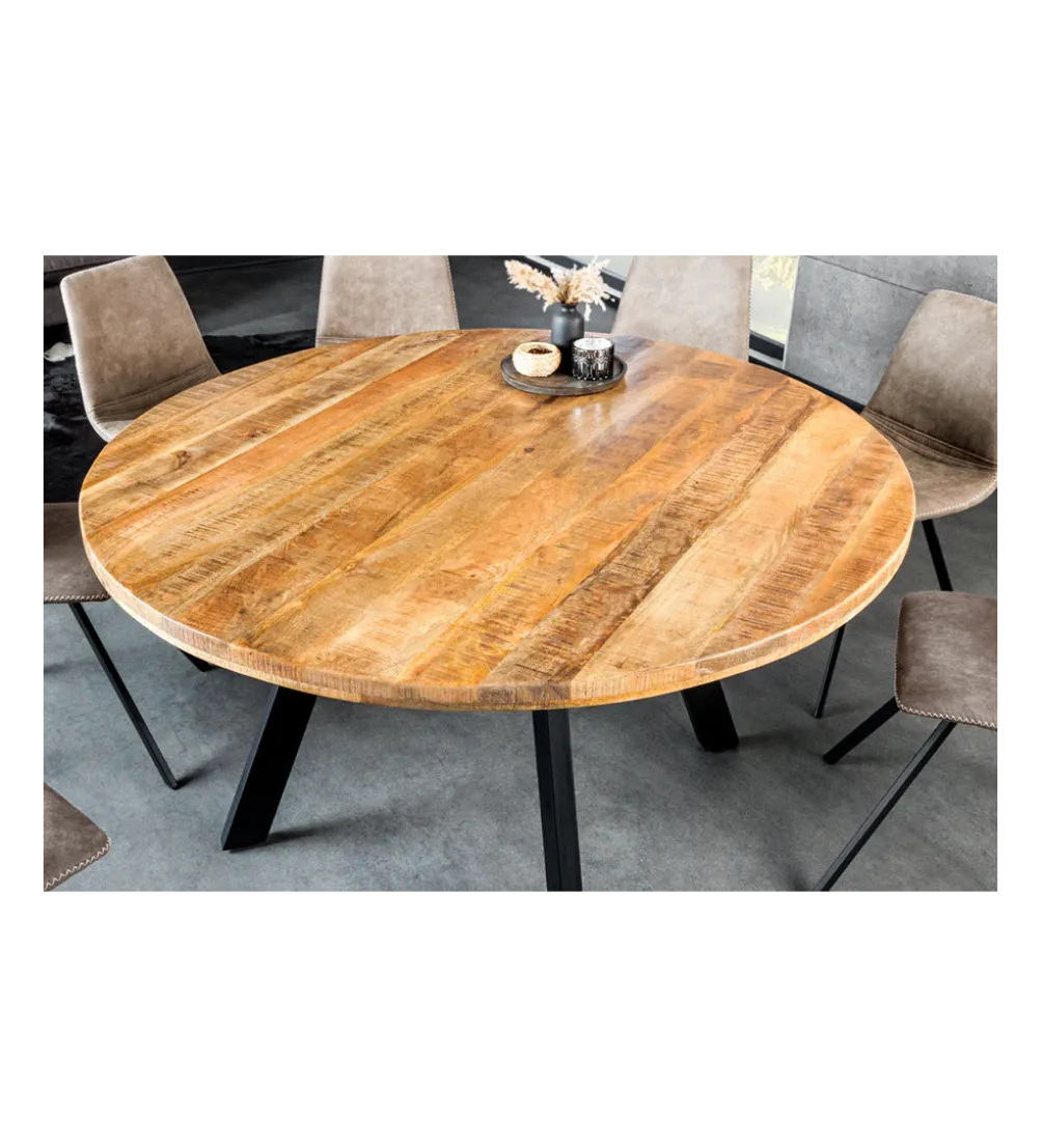 Stół IRON CRAFT 140 cm drewno mango naturalny