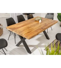 Stół Iron Craft X 160 cm drewno Mango