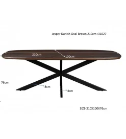 Stół JAGSPER 210 cm drewno mango