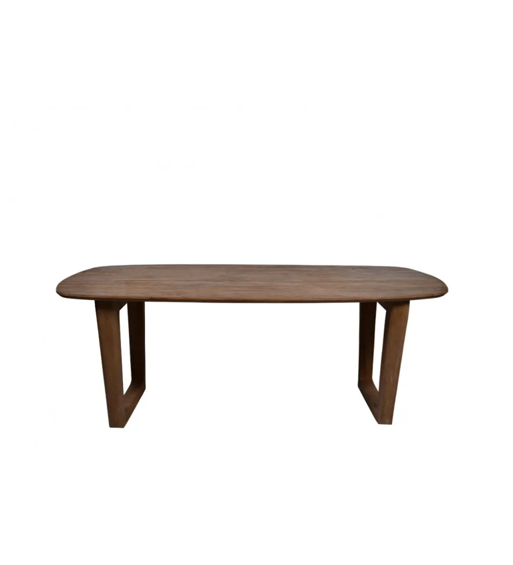 Stół KORTE 200 cm drewno mango brąz