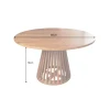Stół MAISON JADE 140 cm okrągły drewno akacja