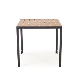 Stół ogrodowy FIERRO 80 cm brązowy czarny