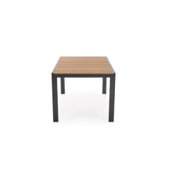 Stół ogrodowy FIERRO 150 cm brązowy czarny