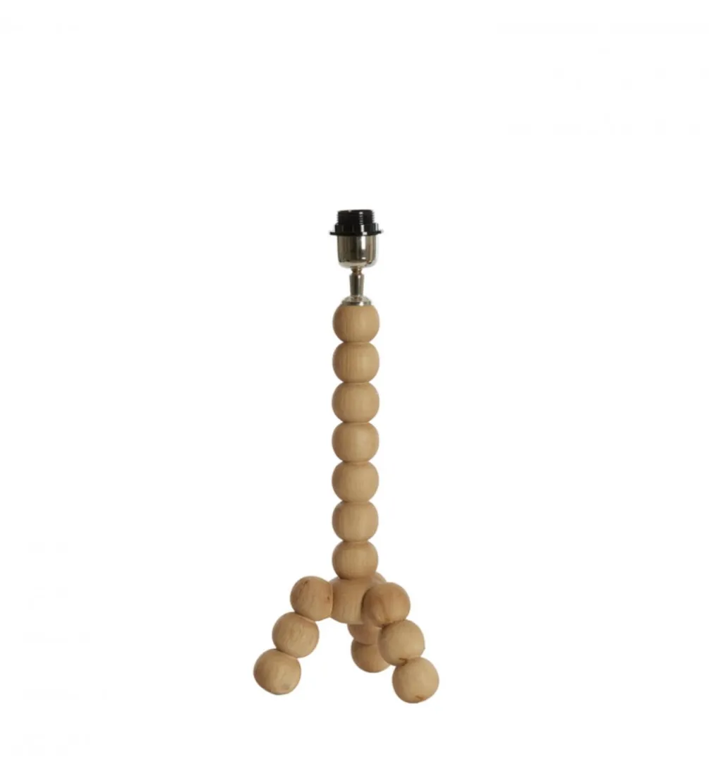 Stojak do lampki nocnej VEGLIO 40 cm drewno mango naturalny