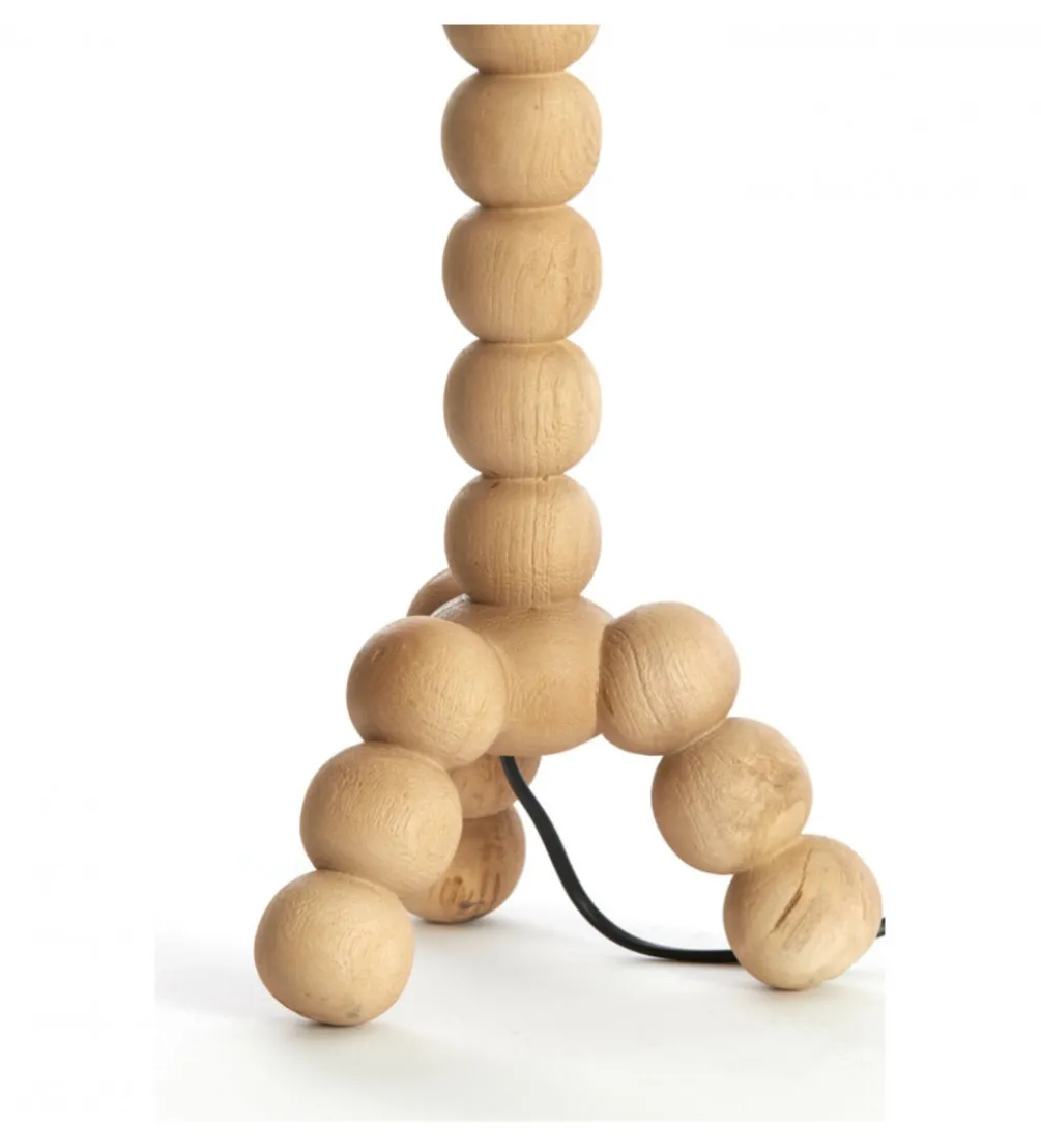 Stojak do lampki nocnej VEGLIO 40 cm drewno mango naturalny